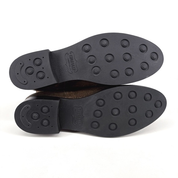 THURSDAY BOOT CO. | Duchess Leather Chelsea Boots in Olive Brown Suede | Sz 10 - Picture 13 of 15